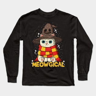 Wizard Neko Meowgical Long Sleeve T-Shirt